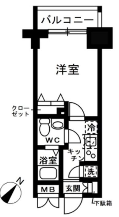 レジディア日本橋人形町Ⅱ  間取り