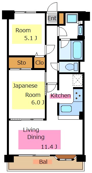 ツインシティ東砂アネックス  間取り図
