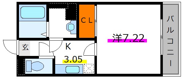 北小岩テラス 207号室 間取り