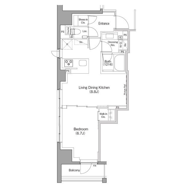 ザ・パークハビオ日本橋箱崎町 間取り