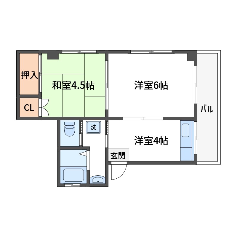 高砂マンション 間取り図
