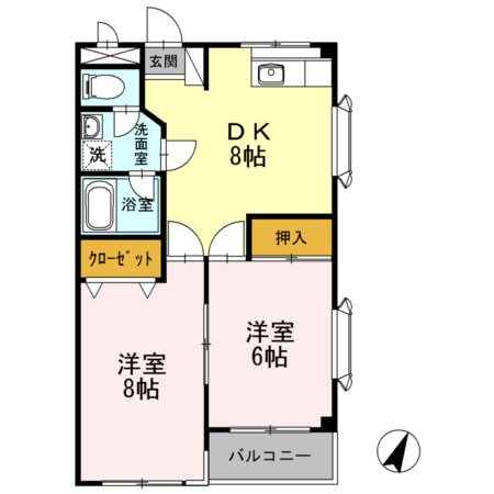 パステロードⅠ番館 間取り
