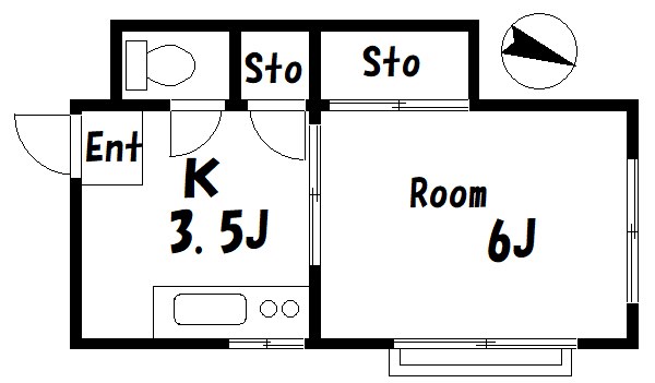マルミ荘 間取り
