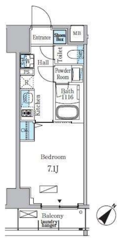 リビオメゾン日本橋浜町公園 間取り