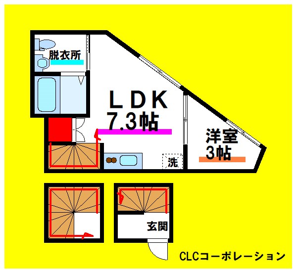 ALLEY　HAUS 301号室 間取り