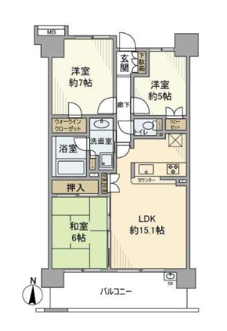 プラネ清澄白河クレメント・リバー 間取り