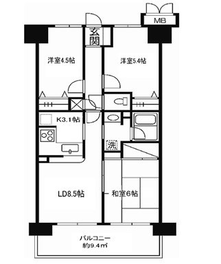 リグランド立石 間取り図