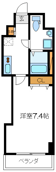 オルハレ 143号室 間取り