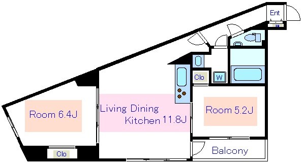 アピス日暮里  間取り図