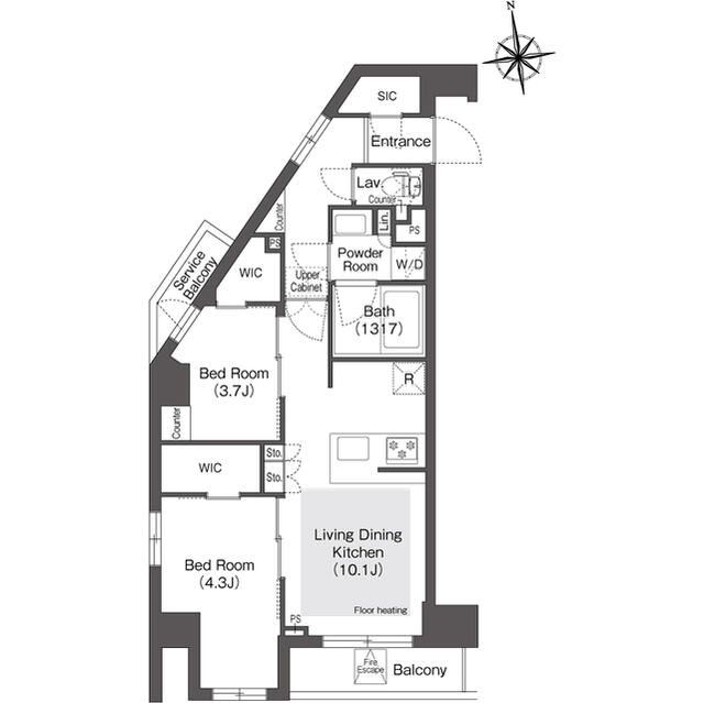 コンフォリア・リヴ西葛西 間取り図