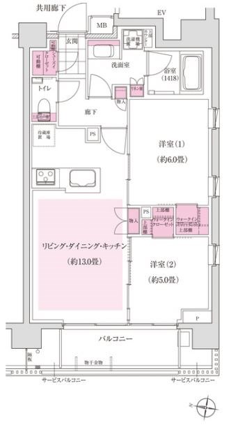 ディームス東陽町  間取り