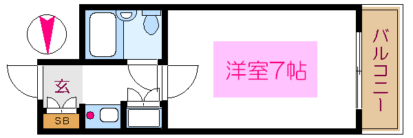 グローリア初穂新小岩 間取り図