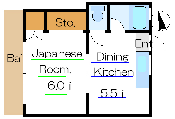 コーポ森 間取り図