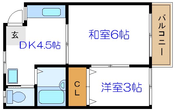 ハイツマコトＡ 間取り図