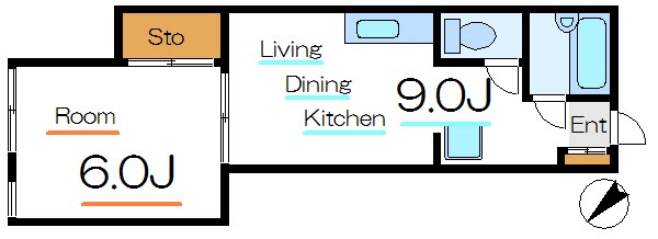 ヴィラージュ立石 間取り図