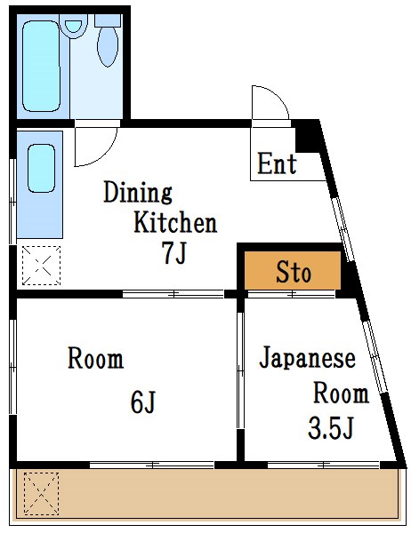 CloudNine南砂（旧コーポオオタ） 間取り