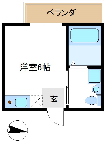 アパートメント新小岩B棟  間取り図