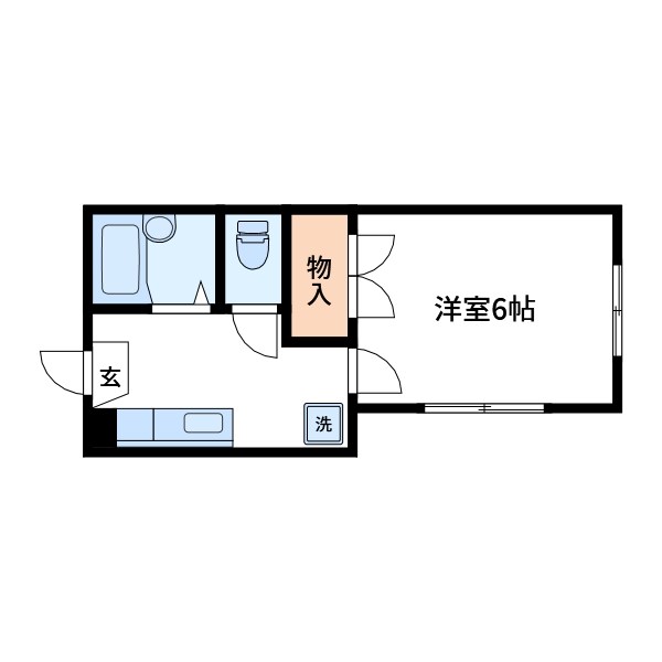 高砂コーポ  間取り図