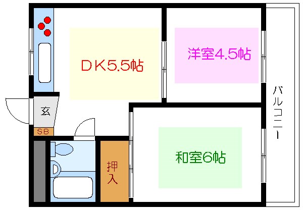 藤永コーポ    間取り図