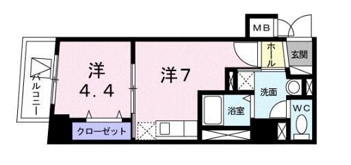 アンソレイエ  間取り図