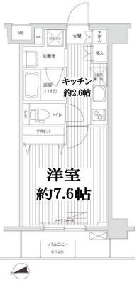 ロイヤルパレス 203号室 間取り