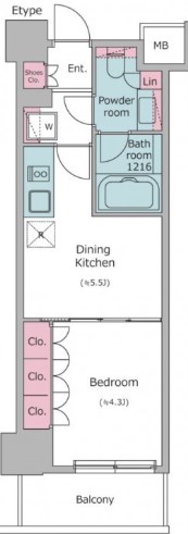 ブラウ住吉 間取り図