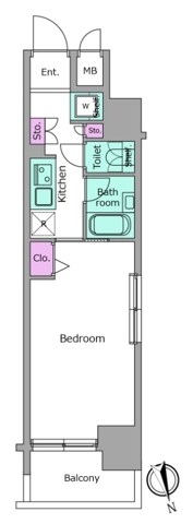 レジディア銀座東 間取り図