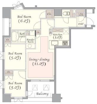 KDXレジデンス錦糸町 間取り