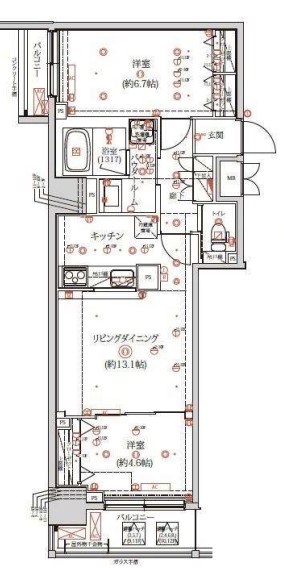 ＱＵＡＬＩＴＡＳ日本橋浜町（クオリタス日本橋浜町）  間取り図