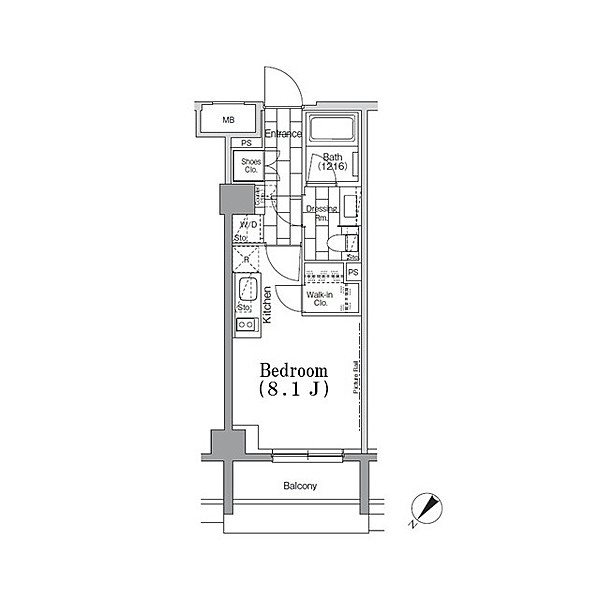 ONE ROOF　FLAT　TSUKISHIMA 間取り