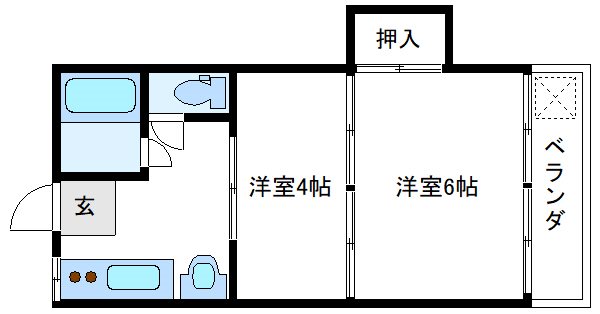 コーポテンソウ 間取り
