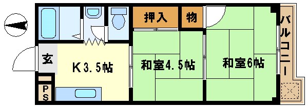 サンサニー城東  間取り図