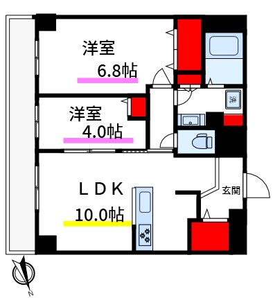 BLESS蔵前 間取り