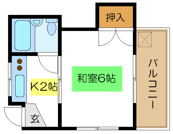 高橋コーポ 間取り図