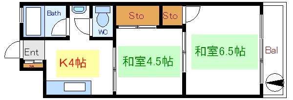 サンサニー城東  間取り図