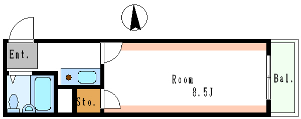 サニースポット   間取り図