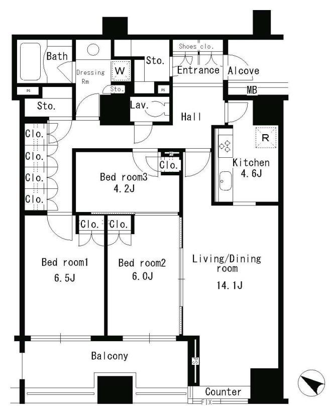 パークアクシス日本橋ステージ  間取り