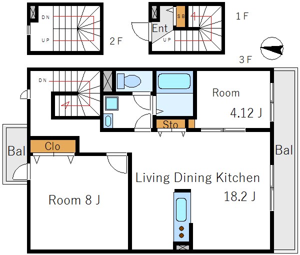 YK Heritage Machiya  間取り
