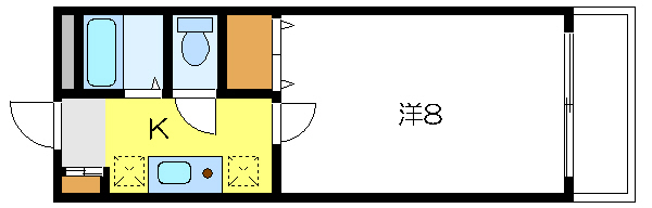 ブルーメ 304号室 間取り