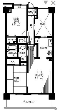 ダイアパレス潮見 間取り図
