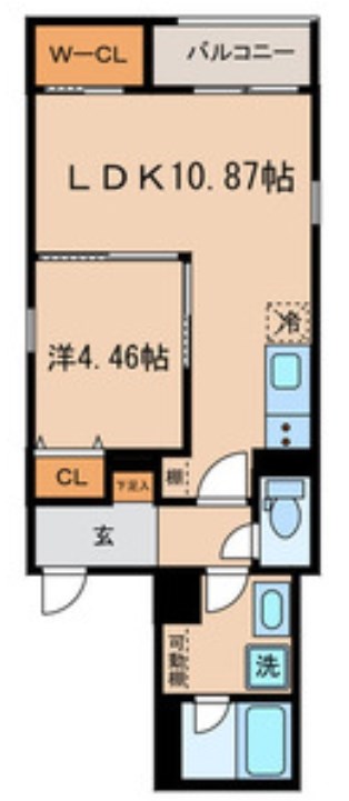 クラージュ森下    間取り図