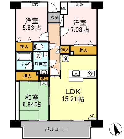 AMUKAS（アムカス） 間取り図