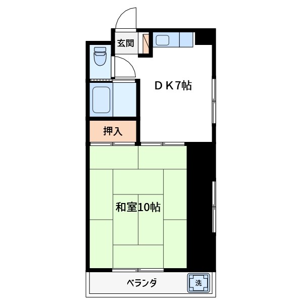 プランドール上田 間取り図