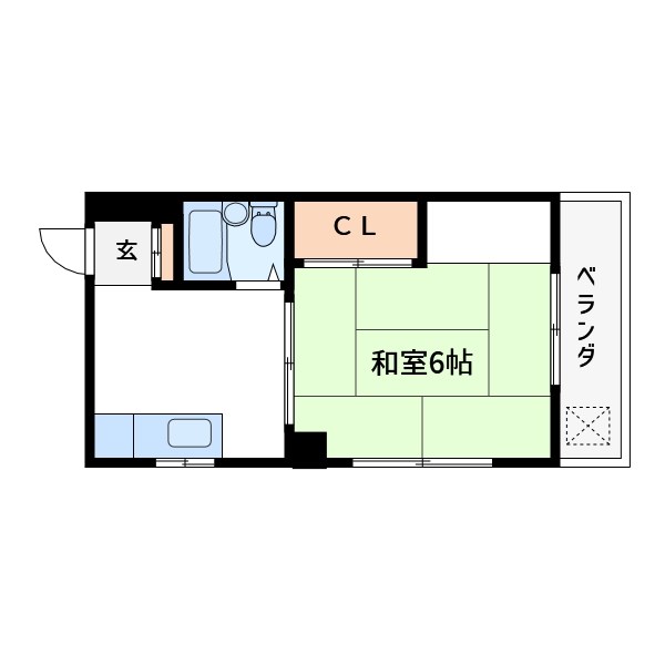 片桐センチュリーハイツ 間取り図