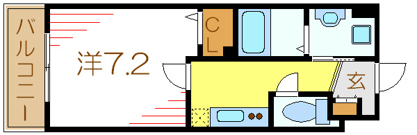 プリマベール 404号室 間取り