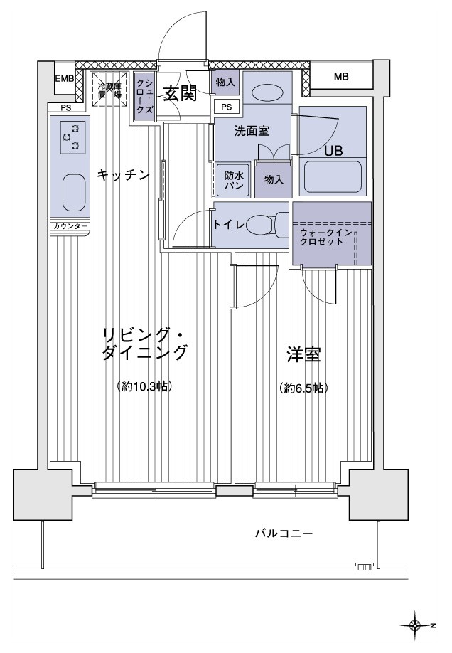 エスティメゾン大島   間取り図