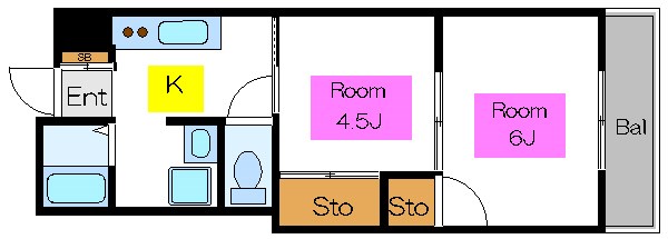 フローラルハイツ  間取り図