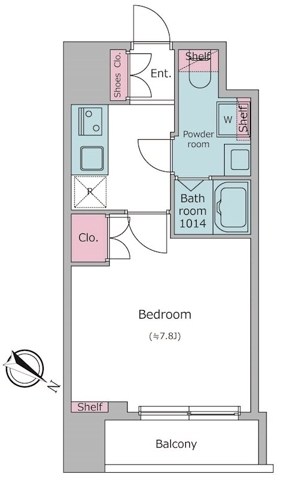 ラクラス日本橋浜町 間取り