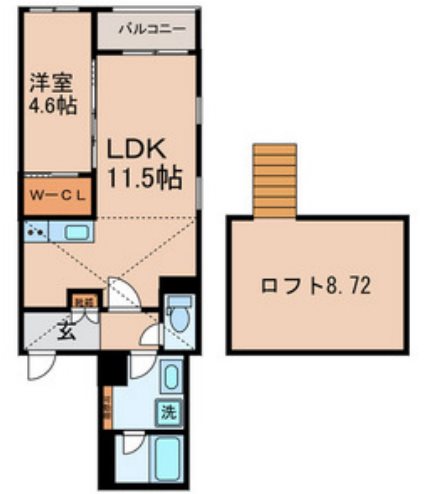 クラージュ森下    間取り図