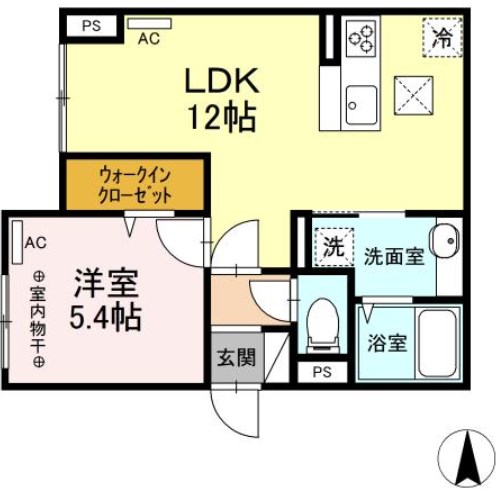ラリュール清川B  間取り